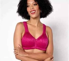 Breezies Wild Rose Seamless Wirefree Support Bra - Core RASBERRIES,44 B A679228