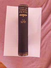 OLD/ANTIQUE BOOK-DIARY OF SAMUEL PEPYS VOLUME IV-VI-PUBLISHED 1938