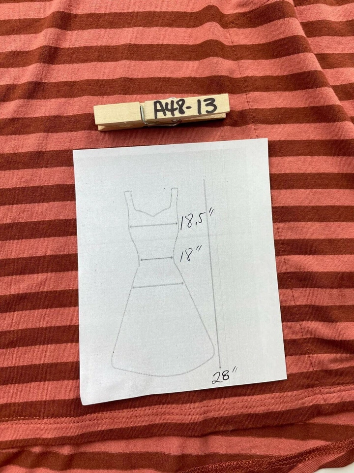 Logo Lori Goldstein túnica mediana top rosa bolsillos rayas cortas jersey A48-13 Foto 2 de 4