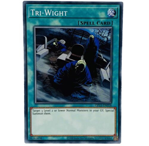 YUGIOH Tri-Wight OP15-EN018 OTS Tournament Pack Common Card NM-MINT - Afbeelding 1 van 1