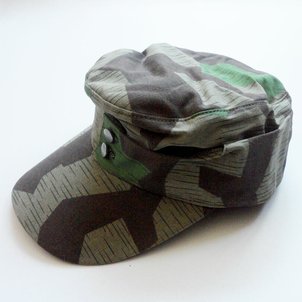 WW2 German Army M43 Splinter Camo Field Cap Hat Cotton Size WW2 German Army M43 Splinter Camo Field Cap Hat Cotton Size