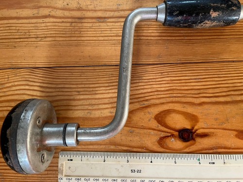 Vintage STANLEY Made in England No 73-10 IN Woodworking Carpenter Ratchet Brace - Picture 2 of 5