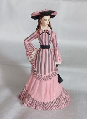 Franklin Mint Gone With The Wind Scarlett Stroller Dress Pink & Black