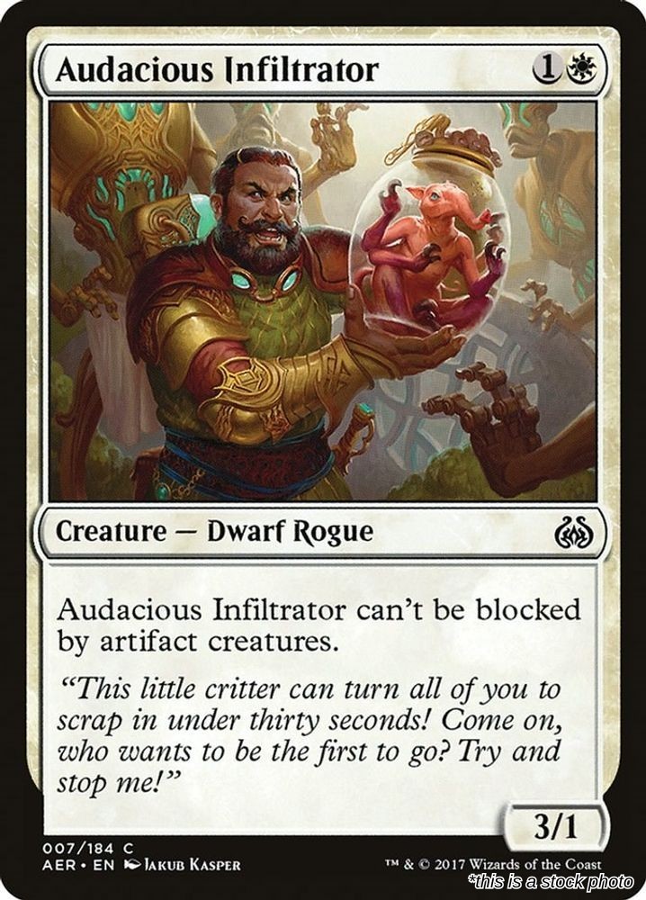 Magic Audacious Infiltrator 7 NM Aether Revolt Common