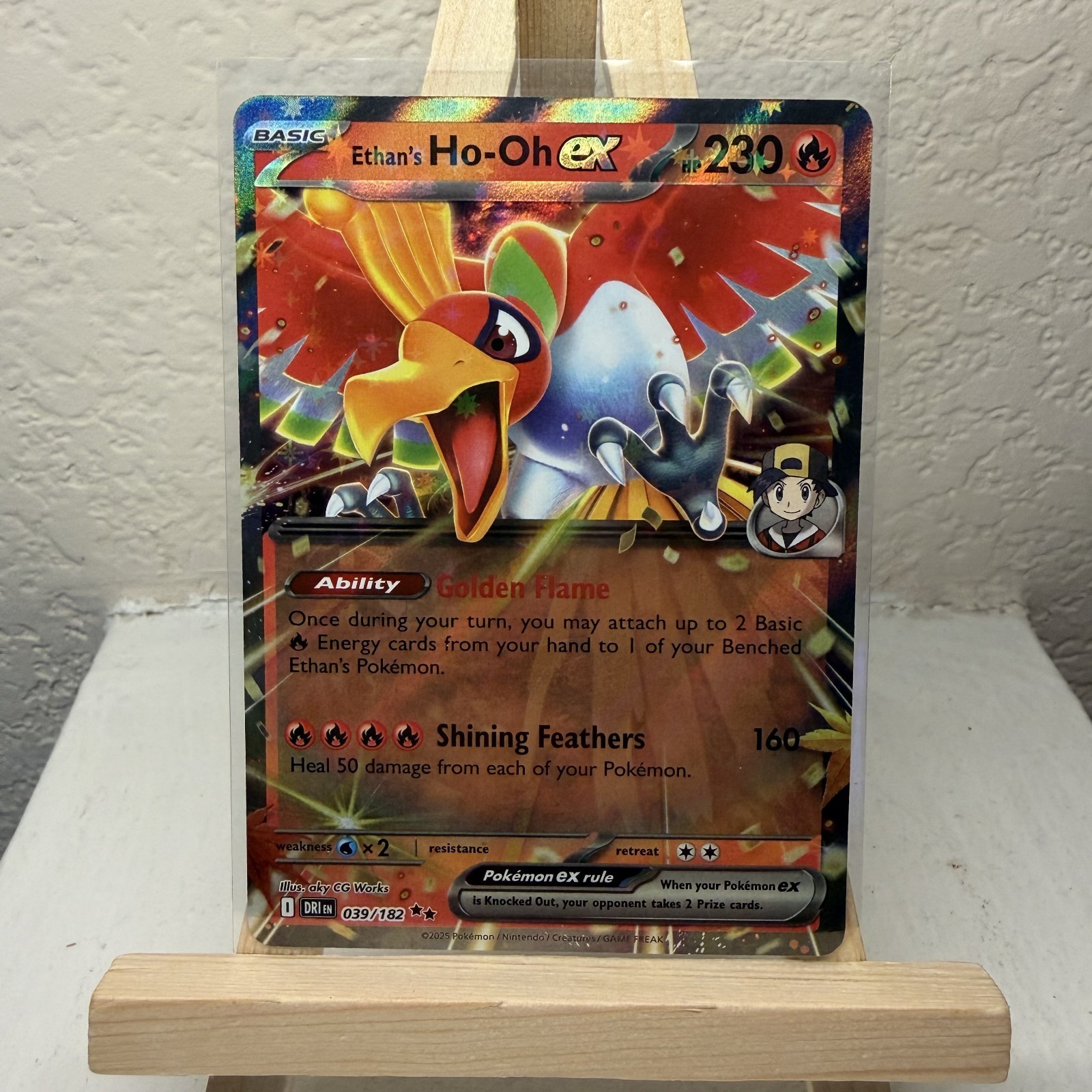 Ethan's Ho-Oh EX 39/182 Destined Rivals Holo Pokemon TCG