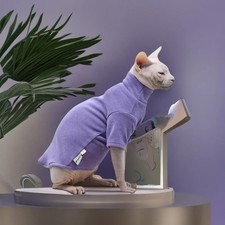 Sphynx Cat Clothes with Lonic Heat Technology Cuddly and Soft Cornish Rex Cat Ve