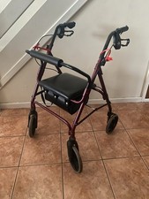 Days Rollator Mobility Walker 4 Wheel Walking Aid Seat Frame Lightweight Storage