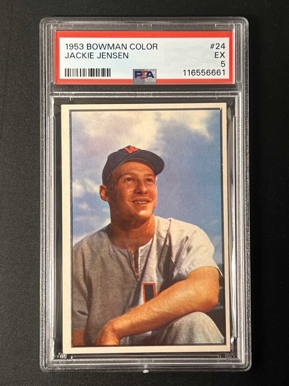 1953 Bowman Color Jackie Jensen #24  PSA 5