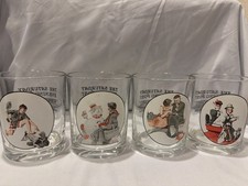 Vintage Norman Rockwell Saturday Evening Post Glasses – Set of 4