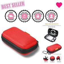 Lightweight Universal Red EVA Case - Protect Your Earbuds and Tech Accessories