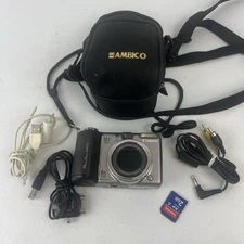 Canon PowerShot A650 IS 12.1MP Digital Camera Silver & Black Fully Working 