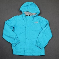 North Face Jacket Girls XS 6 Blue DryVent Hooded Waterproof Outdoor Rain Coat
