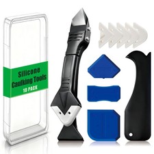 3 in 1 Silicone Caulking Tools, 11 Pack Grout Removal Sealant Finishing Tool...