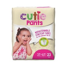Cutie Pants  Toddler Training Pants, Pink Princess Print, 3T   4T, 32   40 lbs.