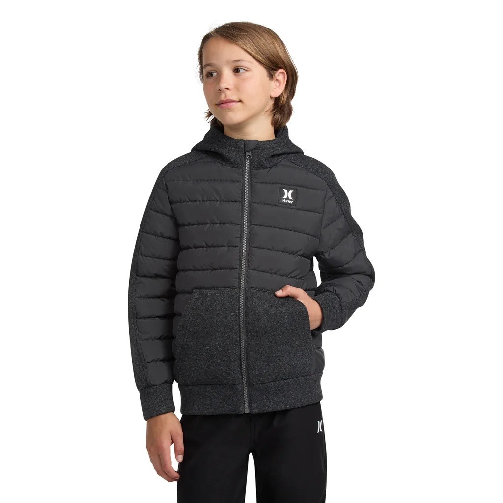Hurley Boys Youth Jacket Full Zip Hoodie Heavyweight Jacket Size: XS-L