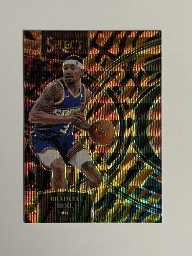 2023-24 Panini Select Premier Level Bradley Beal #154 Tiger Stripes Prizm - Suns