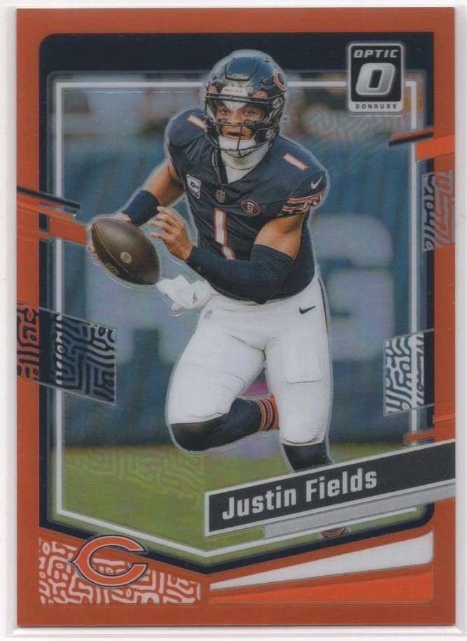 2023 Donruss Optic Justin Fields Orange /249 Bears SP