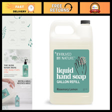 Biodegradable Liquid Hand Soap Refill 128 Oz - Rosemary Lemon Scent, Eco-Friendl 0.50 per fl oz
