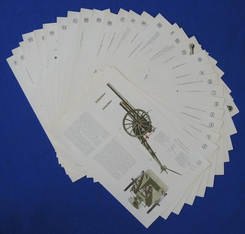 Old Big SET 28 USSR Soviet ARMY POSTERS 'Barrel and Rocket Artillery' Vintage - Picture 2 of 10
