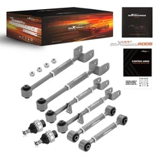 Rear Camber Control Arms Kit + Front Ball Joint for 2008-17 Accord 09-14 TL TSX