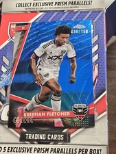 2024 Topps MLS Chrome Kristian Fletcher Blue Refractor /150  #65