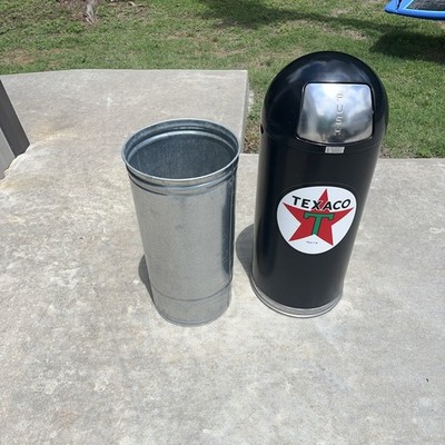 Texaco Star Retro Gasoline Trash Can 36 Tall-Great Man Cave Item
