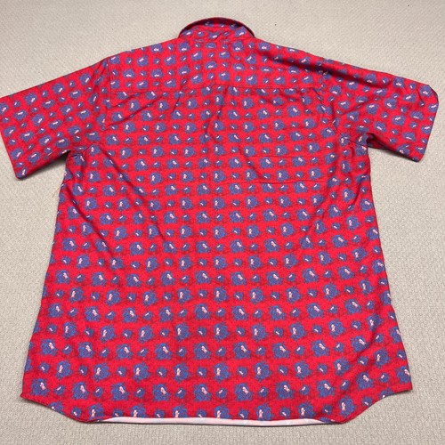 Dixxon Flannel Co Shirt Mens Large Red Rosa Muerta Short Sleeve Button Down - Picture 2 of 8