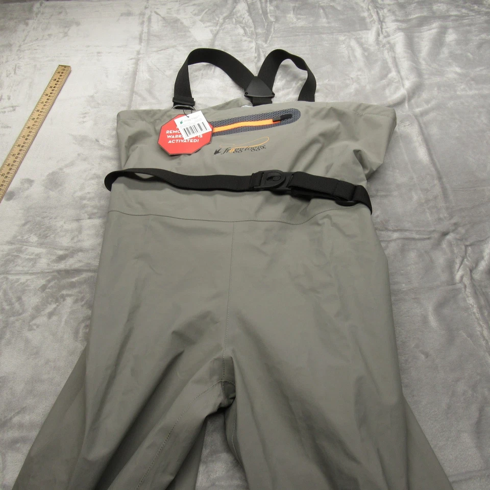 Frogg Toggs Vadeadores Hombres Pequeño Gris Pecho Transpirable Impermeable Pesca 32x31 NUEVO Foto 2 de 4