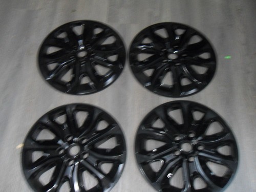 17" 4pcs Gloss Black Wheel Skins for 2018-2021 Chevrolet Equinox, ABS Wheel - Picture 13 of 18