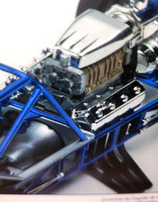 426 C.i. Hemi Supercharged Blown Drag Engine Hawaiian 1969 Dodge Funny Car