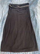 Guess Jeans Black Strapless Studded Midi Dress Women’s Y2K Bodycon Tube Dress