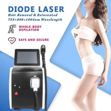 Ice Titanium 755 808 1064nm Permanent Painless Diode Laser Hair Removal Machine