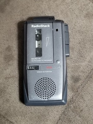 Radio Shack Micro-44 Microcassette Recorder Voice-Activated 14-1183 Tested Works