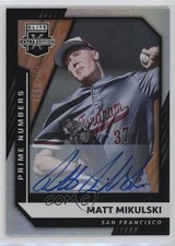2021 Elite Extra Edition Prime Numbers A Signatures /205 Matt Mikulski Auto 2s2
