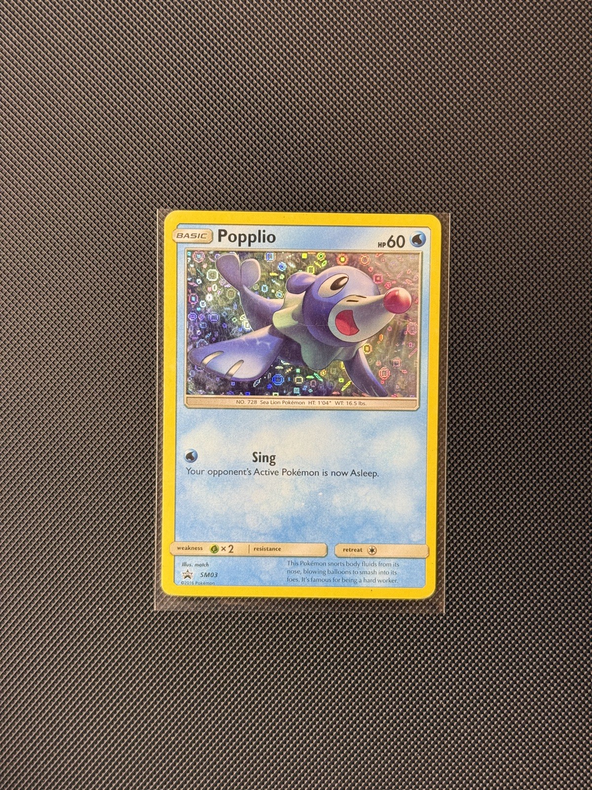 Popplio - SM03 Holo Promo Sun & Moon Promo Pokemon 