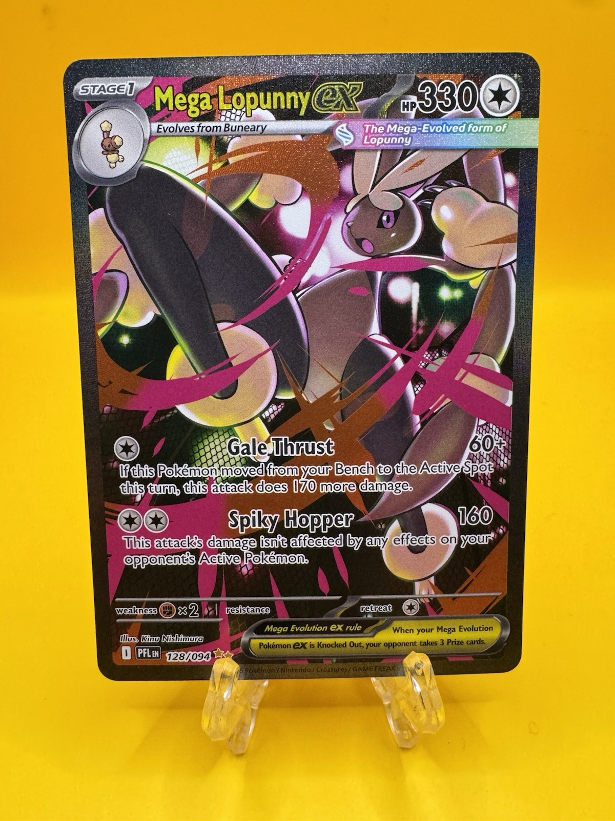 Mega Lopunny ex #128/094 - NM SIR - Phantasmal Flames Pokemon