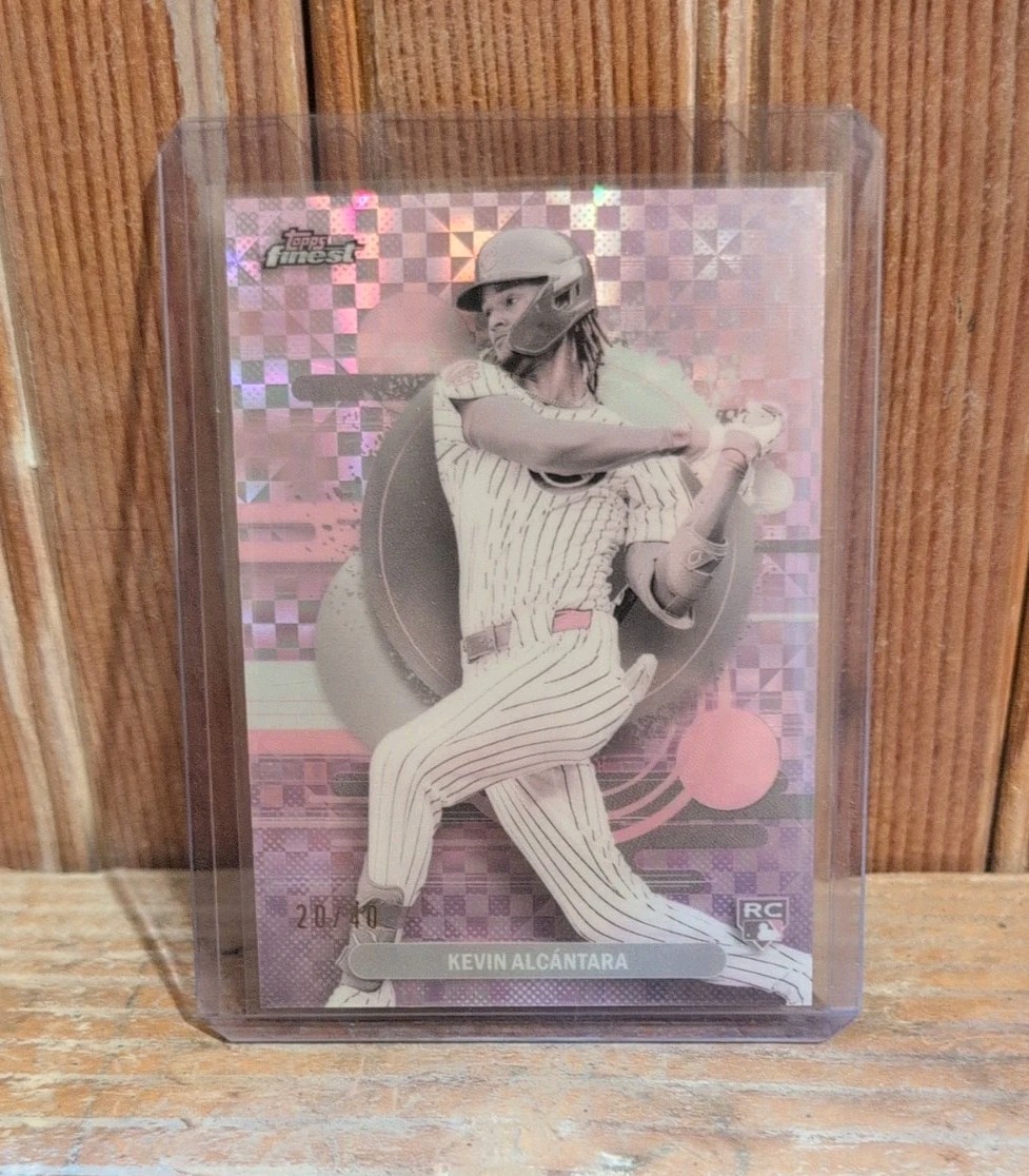 KEVIN ALCANTARA 2025 TOPPS FINEST UNCOMMON ROOKIE PEARL CHECKER RC 20/40
