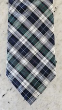 Vintage Brooks Brothers 57" x 3.5" All Cotton Plaid Necktie