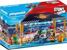 Playmobil Stuntshow 70552 Werkstattzelt Servicezelt Motorrad Neu OVP