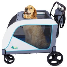 Extra-Large Dog Stroller for Large Dogs Up to 154lbs, with Hanging Storage Ba...