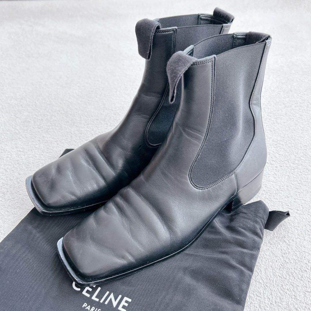 CELINE Side Gore Boots Black Leather Size 36 23cm | eBay CELINE Side Gore Boots Black Leather Size 36 23cm | eBay
