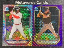 2026 Bowman Chrome Prospect 1st Justin Gonzales Madonna Refractor /250 Lot*2