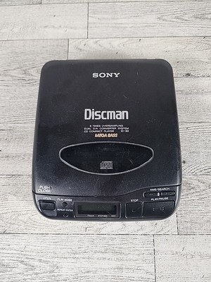 動作品★SONY Discman D-33 ソニーディスクマン ポータブルCD Sony D-33 Discman Portable CD Player Compact Disc Audio Untested