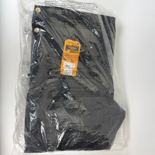 Carhartt Firm Duck Insulated Bib Overalls Double Knee Loose 2XL Short 104393 BLK