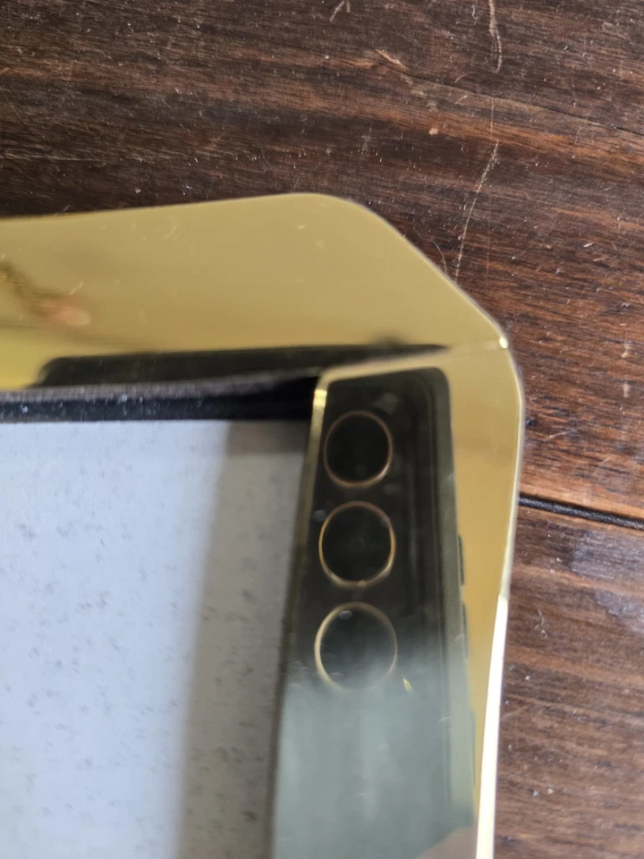 Juego de 2 marcos de fotos independientes de latón ornamentado decoración de mesa cabaña boho de colección Foto 4 de 4