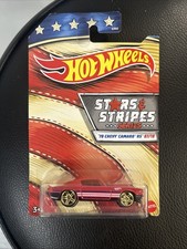 2019 Hot Wheels Stars and Stripes 70 Chevy Camaro RS Red Diecast