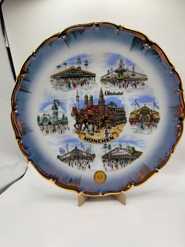 Munchen Oktoberfest Handmade Hanging Plate German Beer Festival Wall Decor