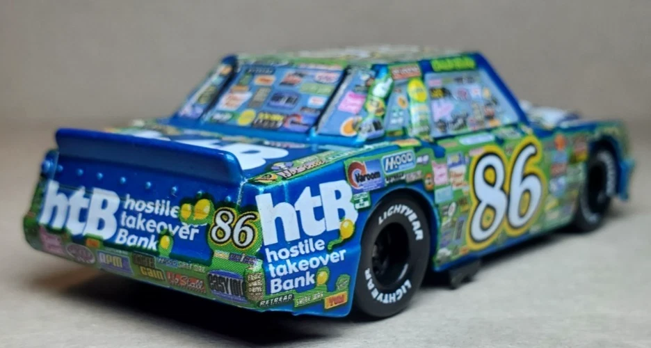 Disney Pixar Cars Metallic Blue Chick Hicks #86 Piston Cup Diecast 1:55 FC - Image 4 of 4