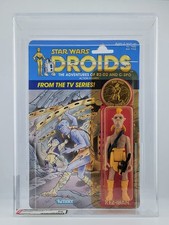 Star Wars AFA 80 (80-85-80) droidi Kez-Iban vintage classificati TV cartone animato Kenner MOC