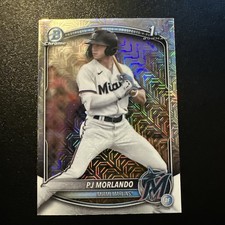 PJ Morlando 2025 Bowman Chrome 1st Rookie Card Mojo Refractor 